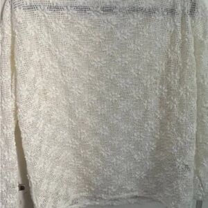 Chic Cream Lace Knit Sweater